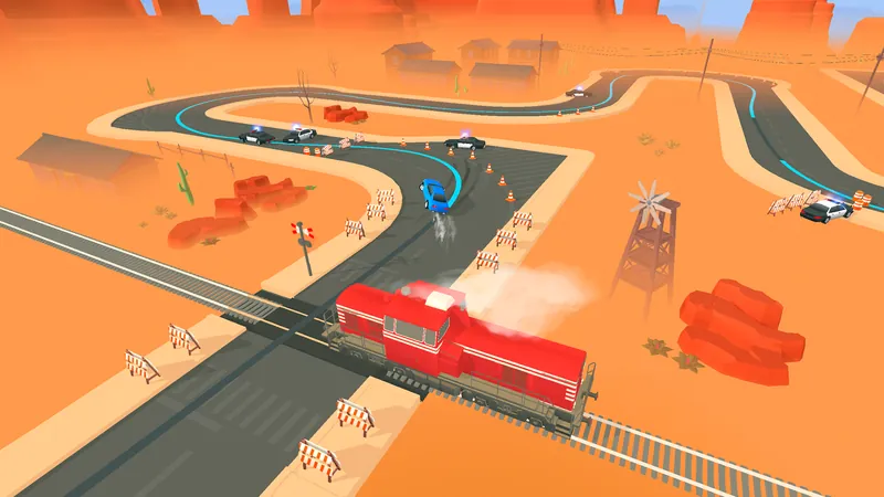 Line Race: Police Pursuit screenshot 1