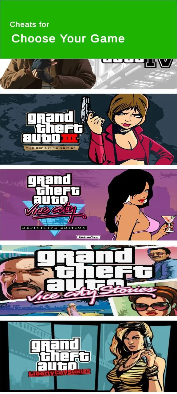 All GTA Cheats: V SA VC screenshot 5