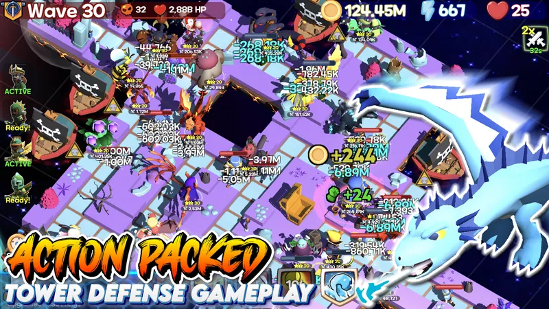 Monster Tiles TD: Tower Wars screenshot 4