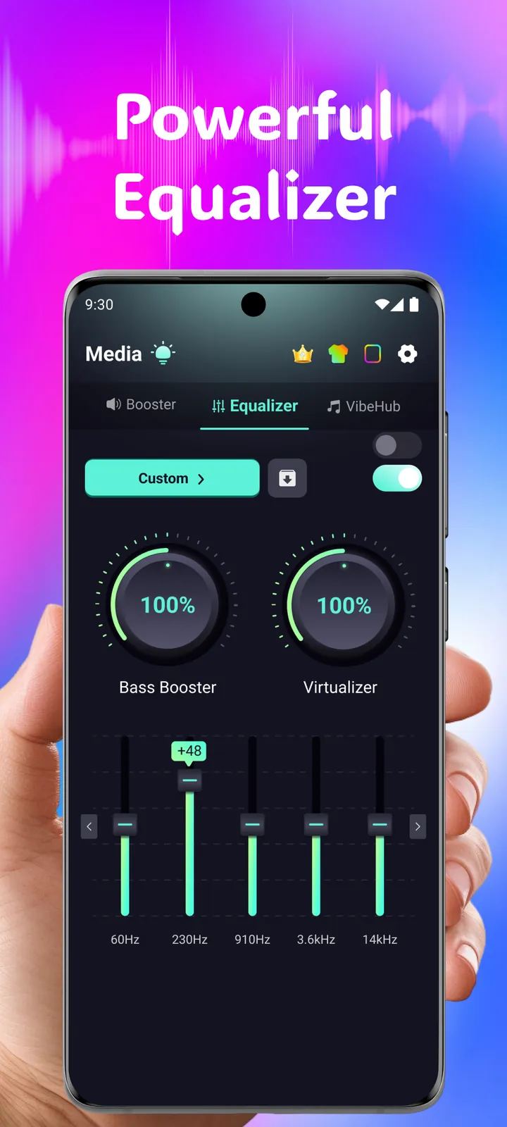 Volume Booster Bass Booster EQ screenshot 2