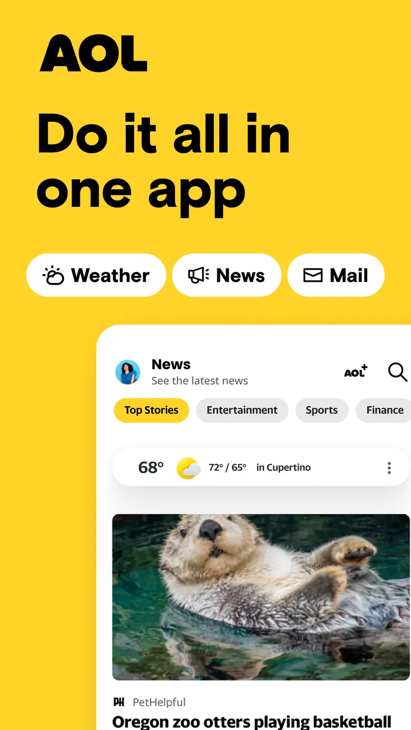 AOL: Email News Weather screenshot 1
