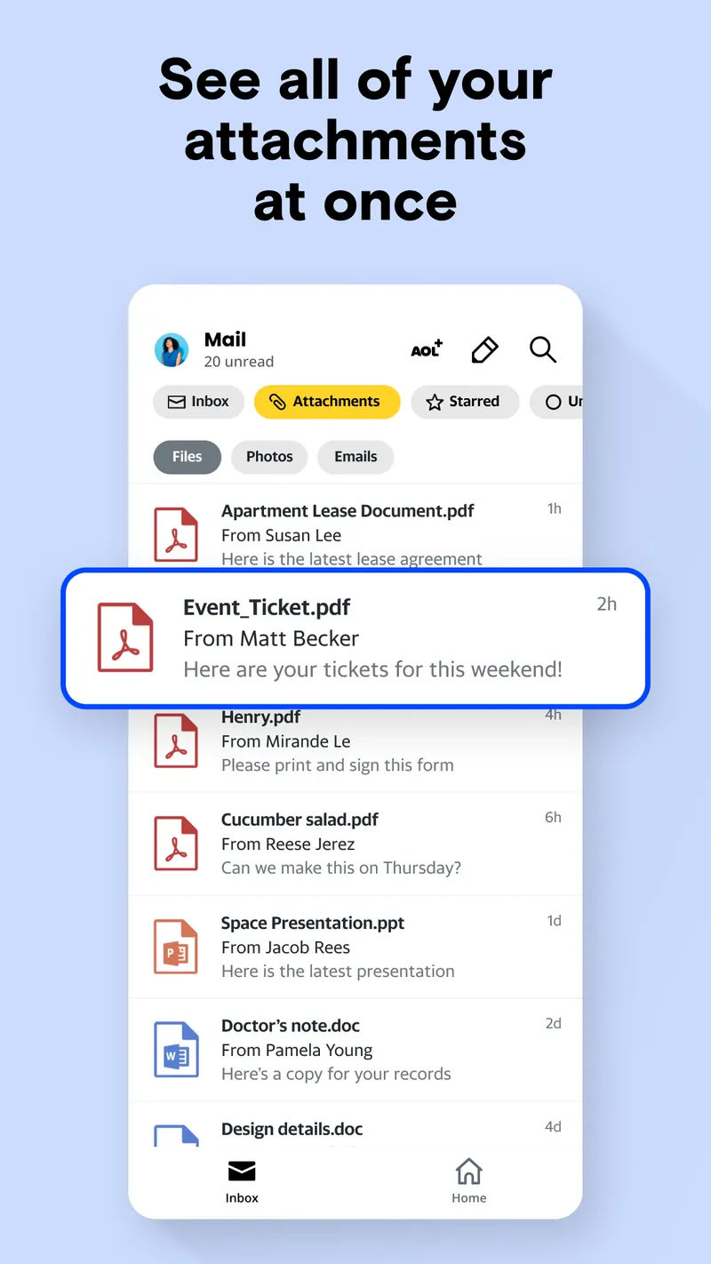 AOL: Email News Weather screenshot 3