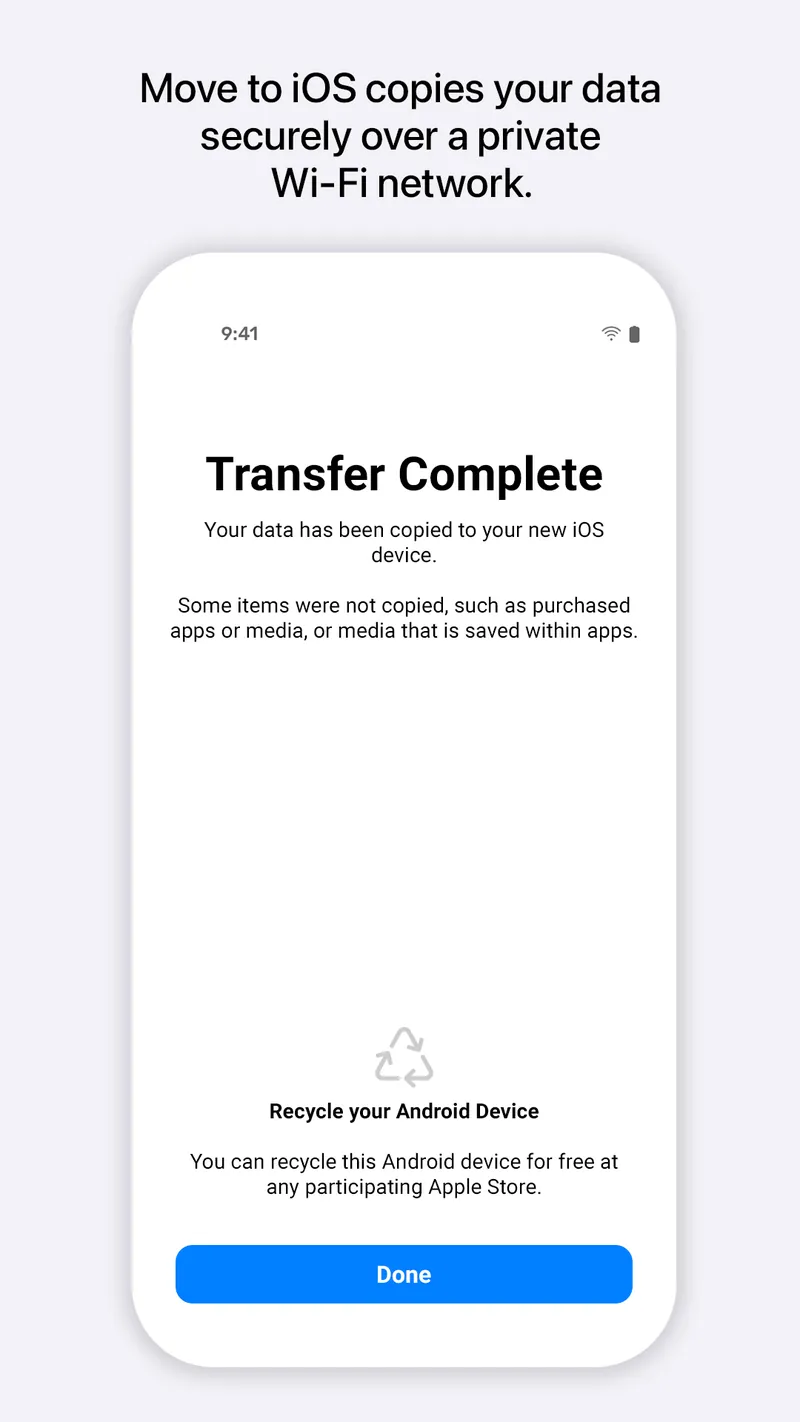 Move to iOS screenshot 2