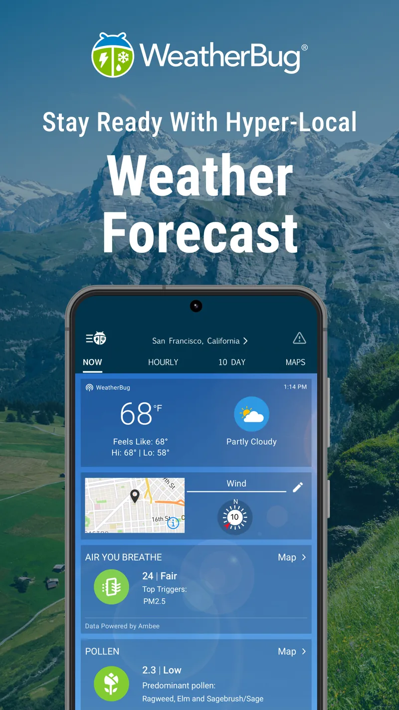 WeatherBug: Weather Forecast screenshot 1