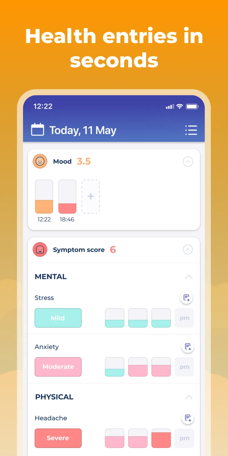 Symptom, Mood & Period Tracker screenshot 4