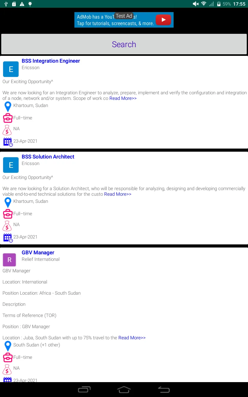 Sudan Jobs, Jobs in Sudan screenshot 1