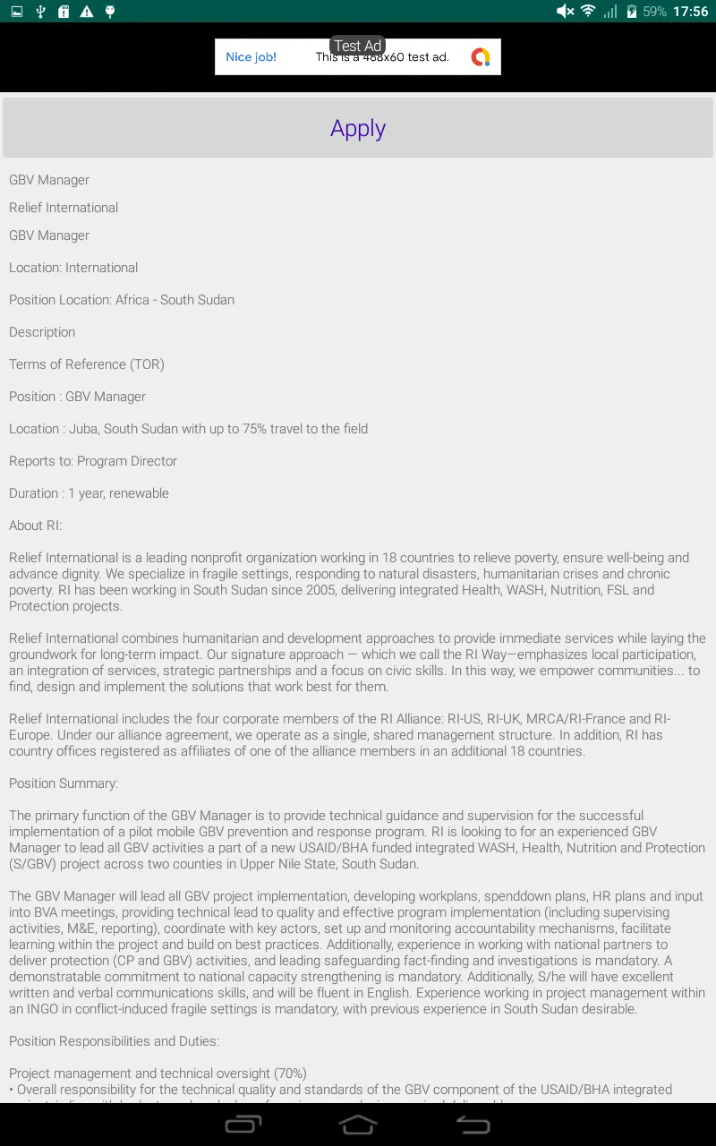 Sudan Jobs, Jobs in Sudan screenshot 2