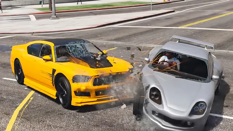 Beam drive car crash test screenshot 2