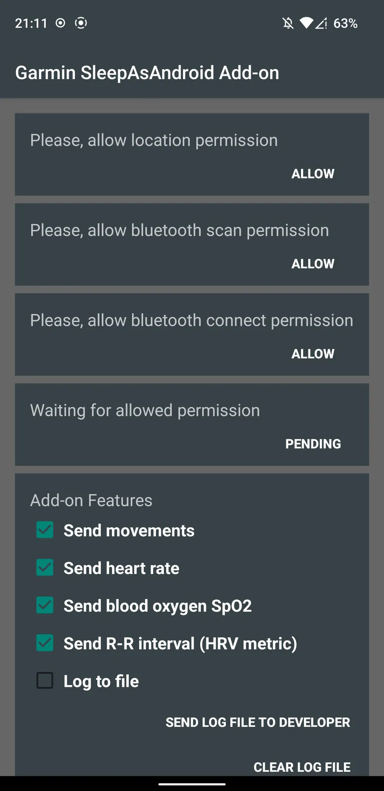 Garmin Sleep Advanced screenshot 1