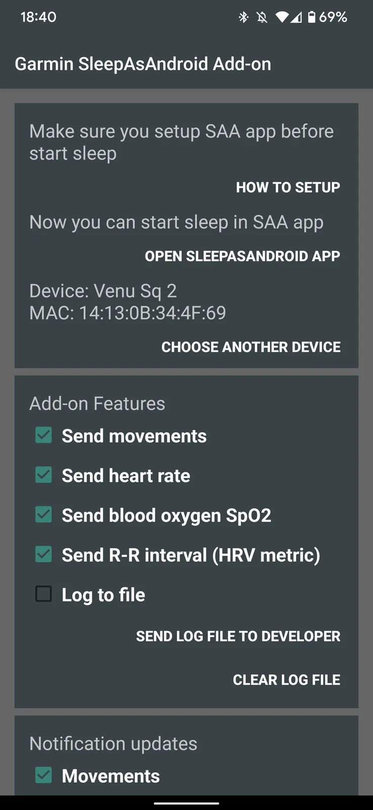 Garmin Sleep Advanced screenshot 3