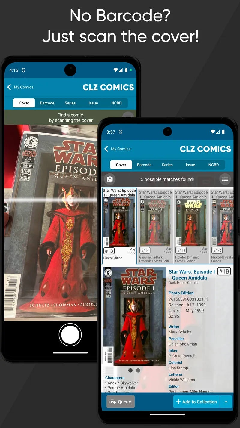 CLZ Comics comic book database screenshot 3
