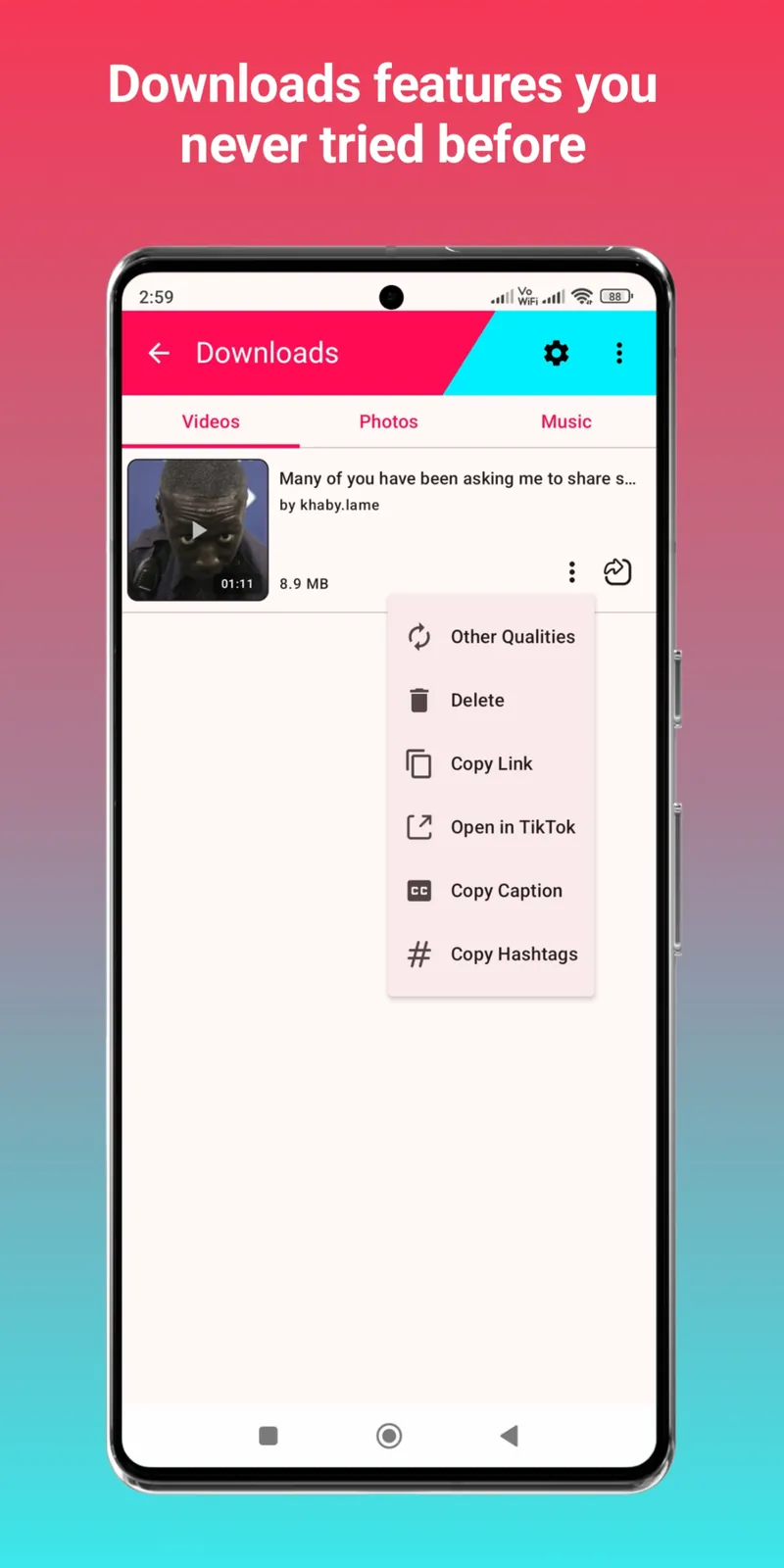 TikVid - TikTok Downloader screenshot 4