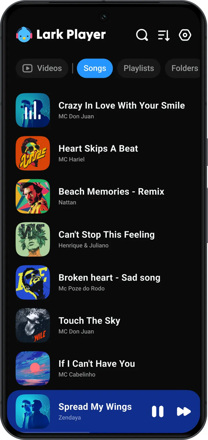 Lark Player:Music Player & MP3 screenshot 1