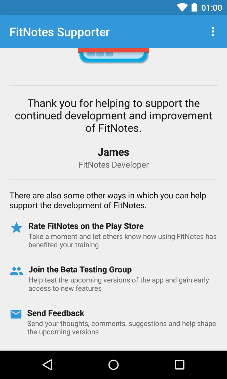 FitNotes Supporter screenshot 2