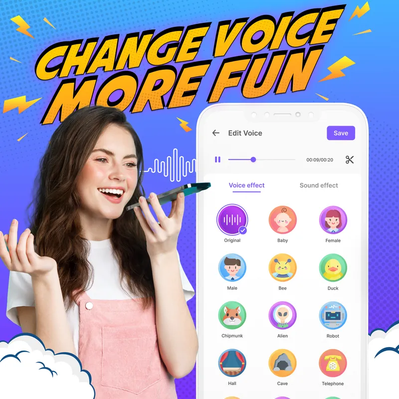Voice Changer by Sound Effects screenshot 1