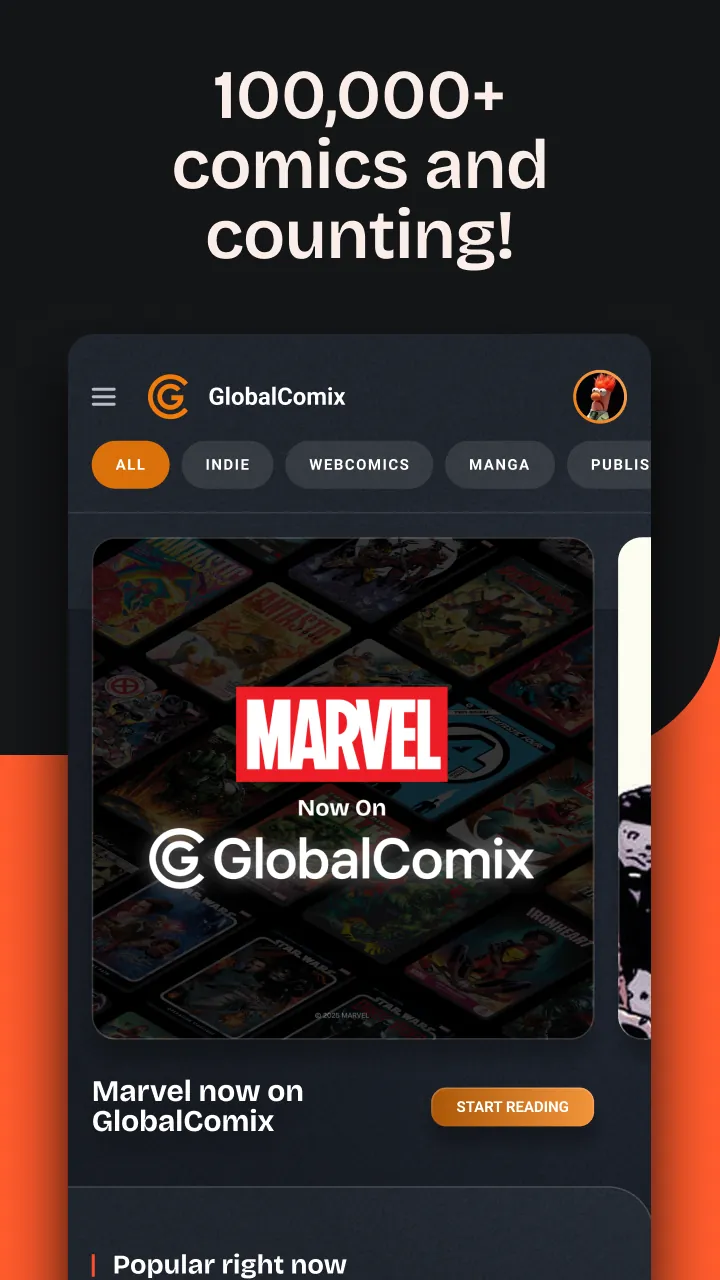 GlobalComix: The Comics App screenshot 1