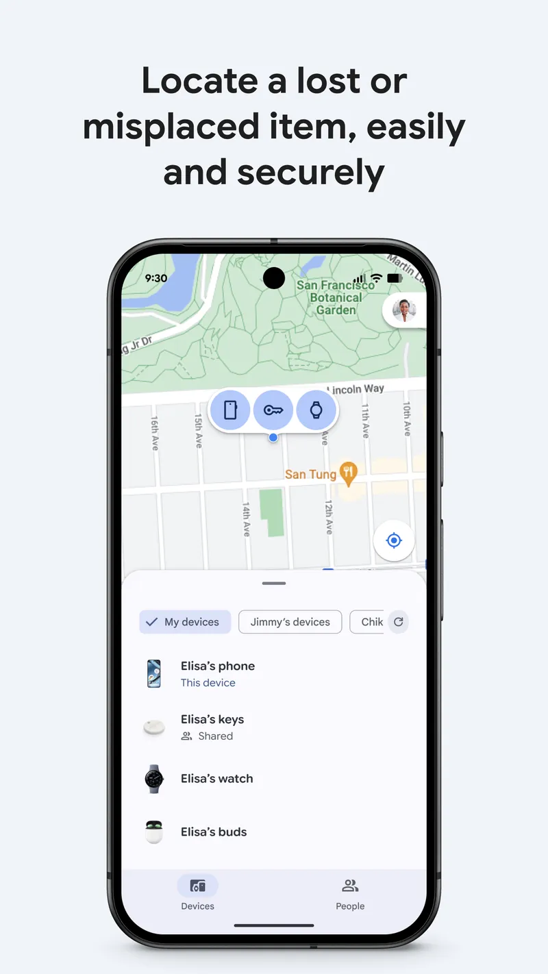 Google’s Find Hub screenshot 1