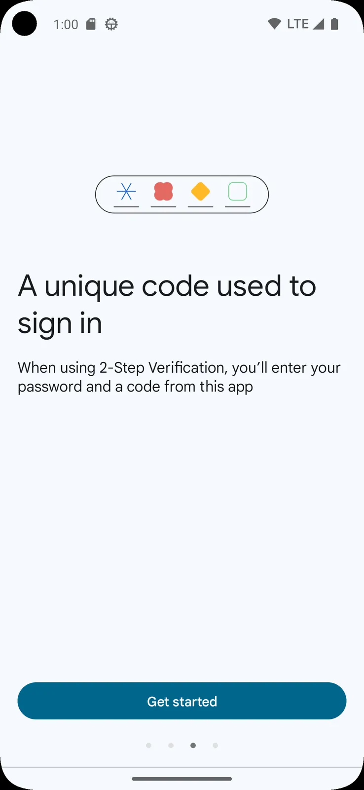 Google Authenticator screenshot 3