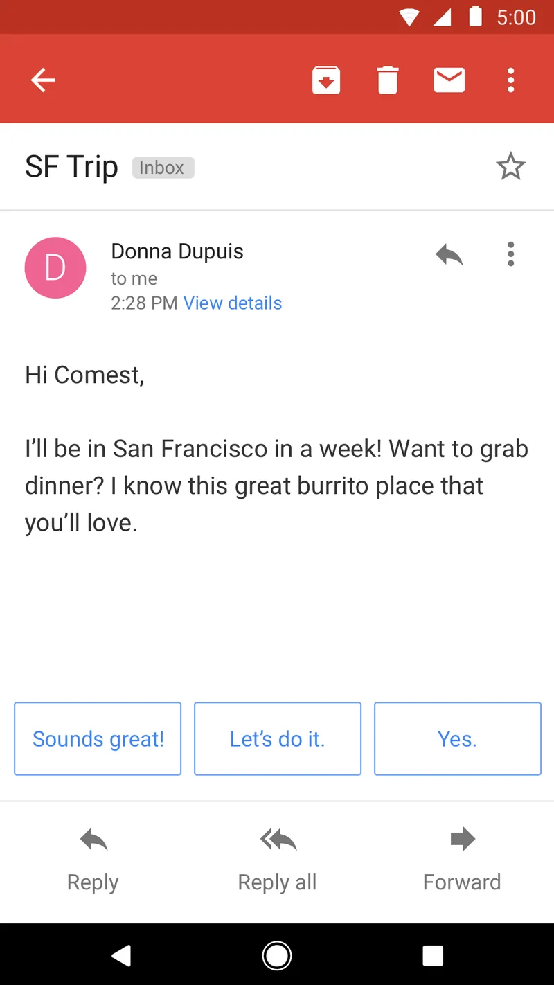 Gmail Go screenshot 3