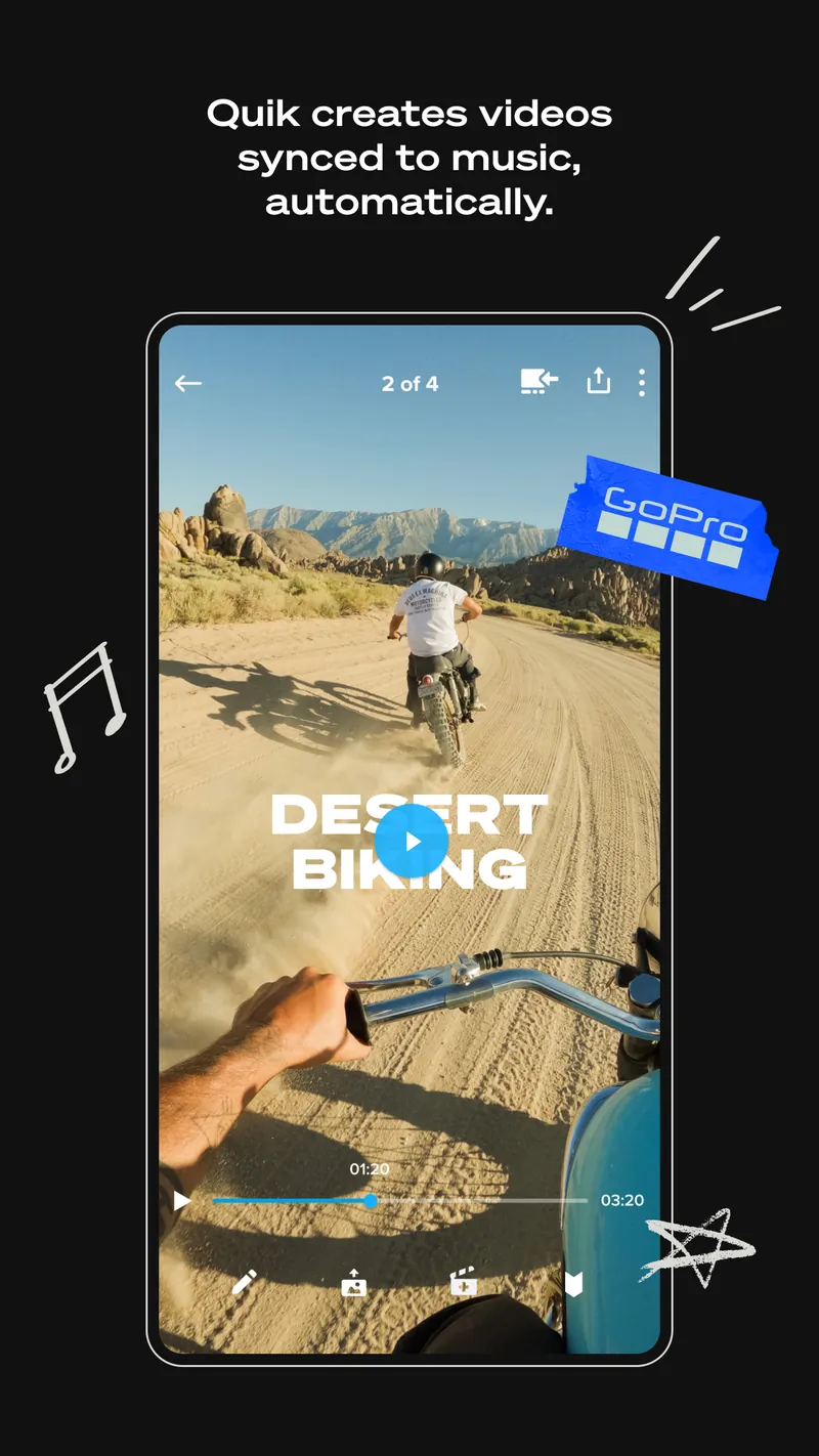 GoPro Quik: Video Editor screenshot 1