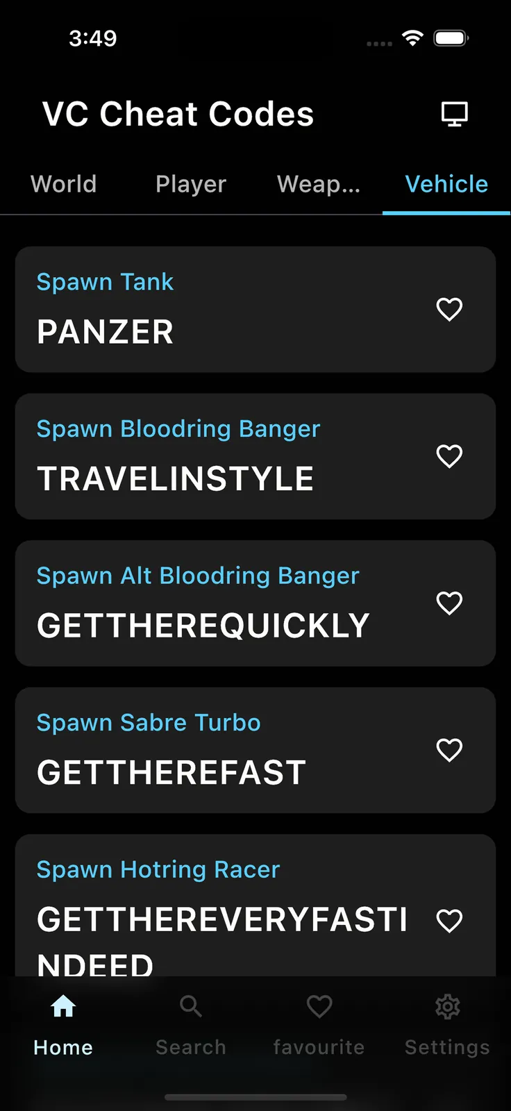 Cheat Codes for GTA Cheats Pro screenshot 5