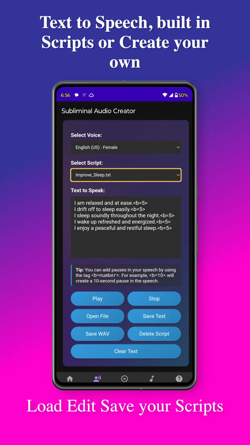 Subliminal Audio Creator screenshot 4