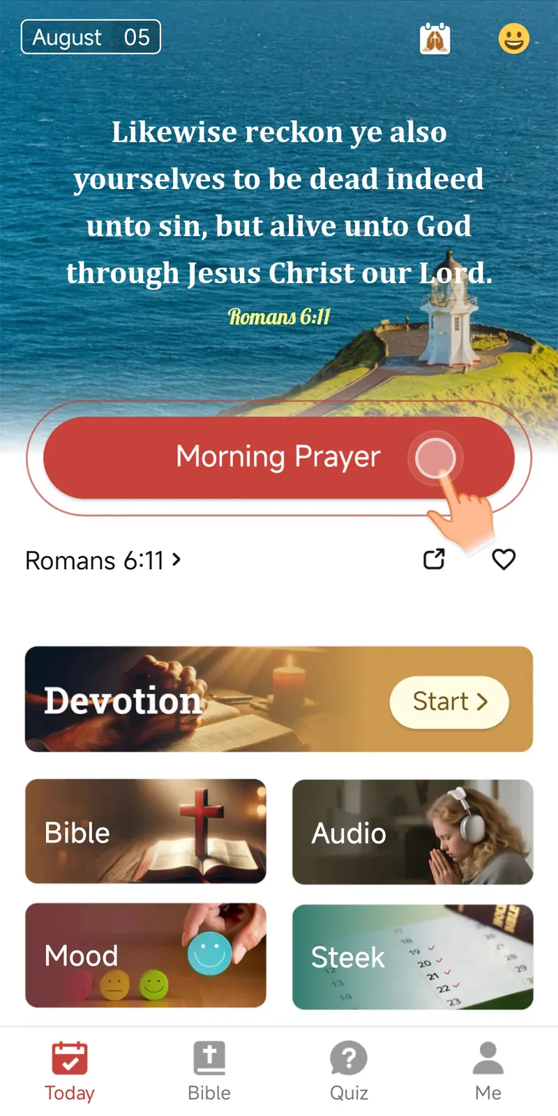 KJV Bible Audio - Daily Verses screenshot 1