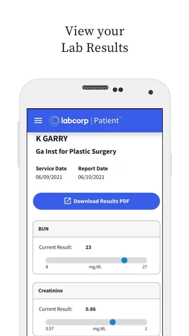 Labcorp | Patient screenshot 1