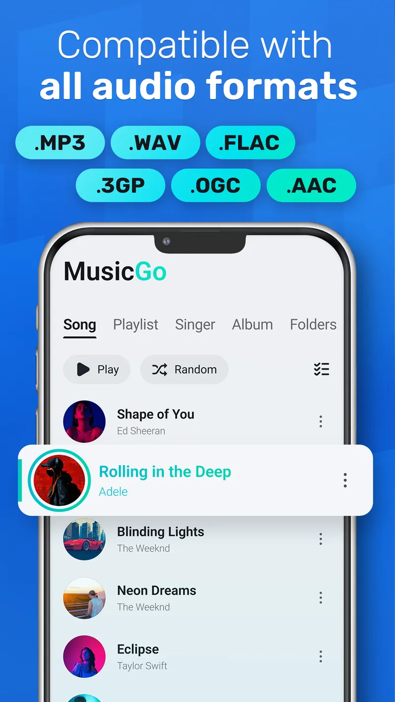 MusicGo - MP3 Music Player screenshot 1