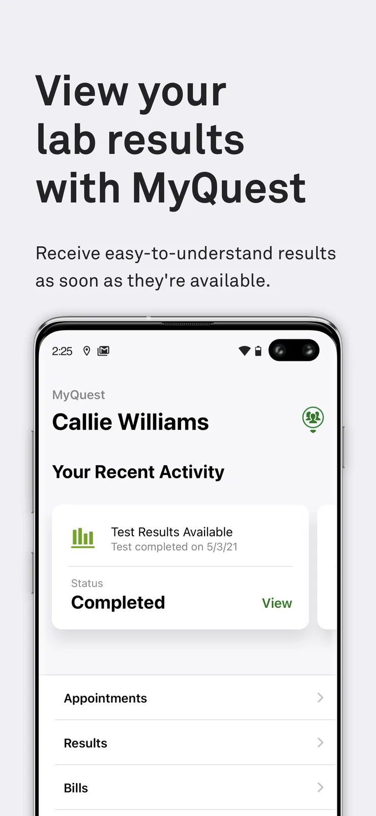 MyQuest for Patients screenshot 2