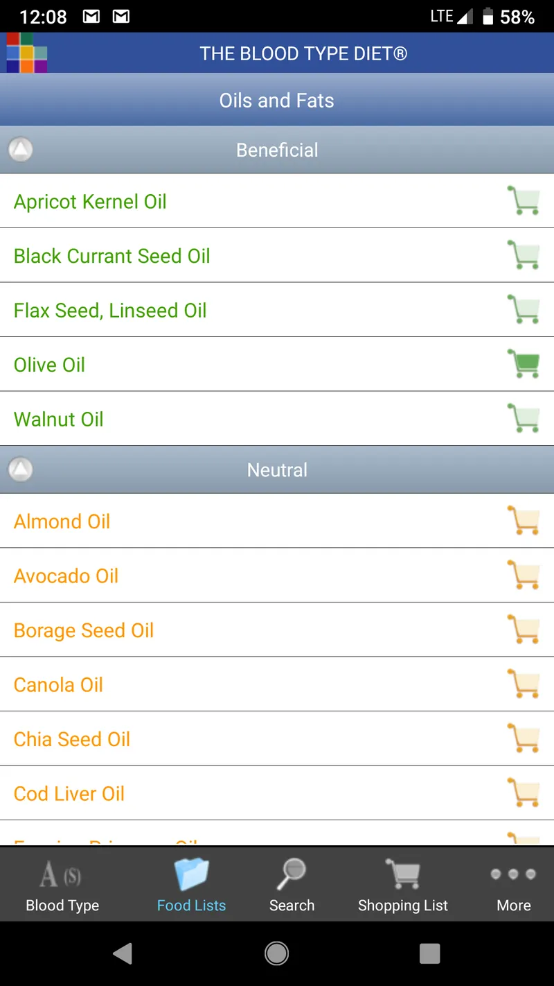 The Blood Type Diet® screenshot 4