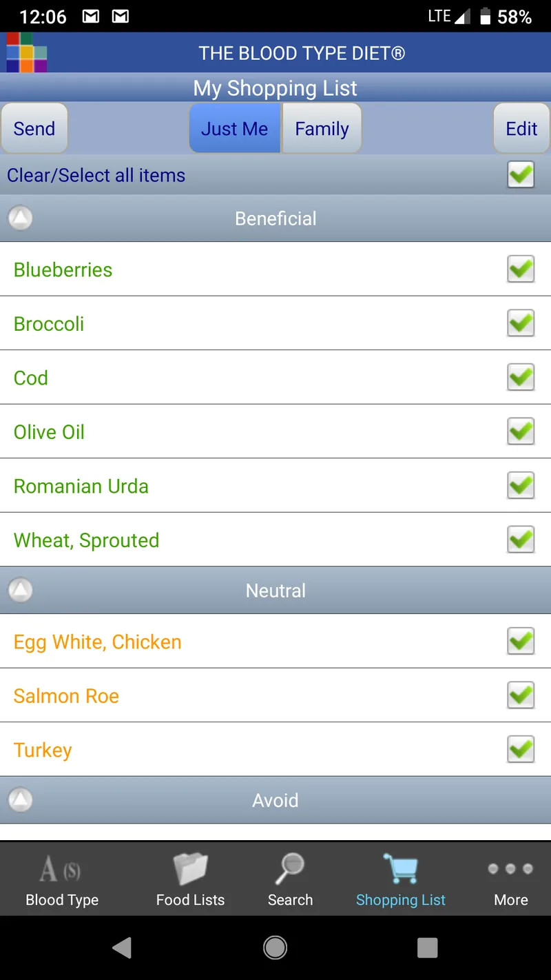 The Blood Type Diet® screenshot 5