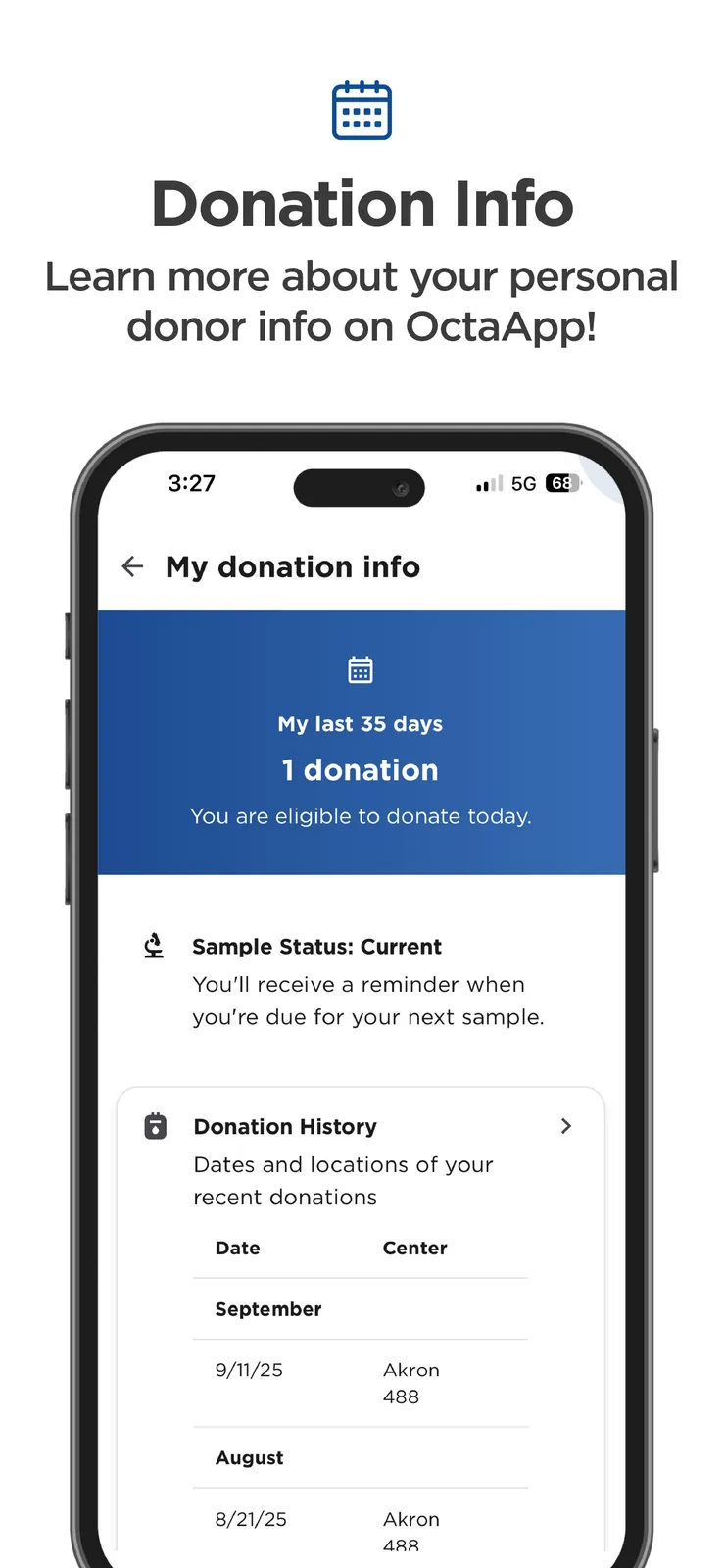 OctaApp - Donate Plasma screenshot 3