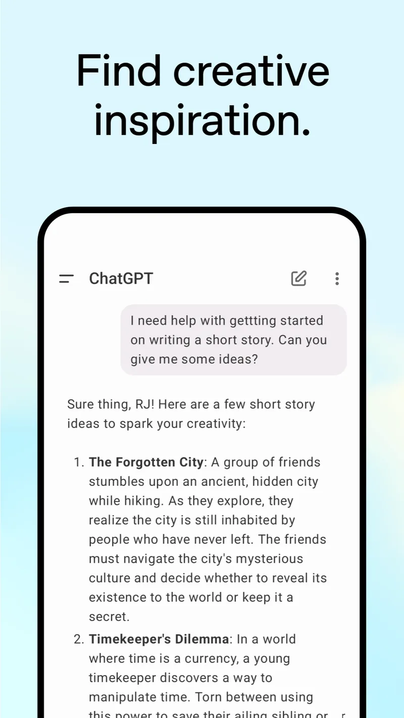 ChatGPT screenshot 3