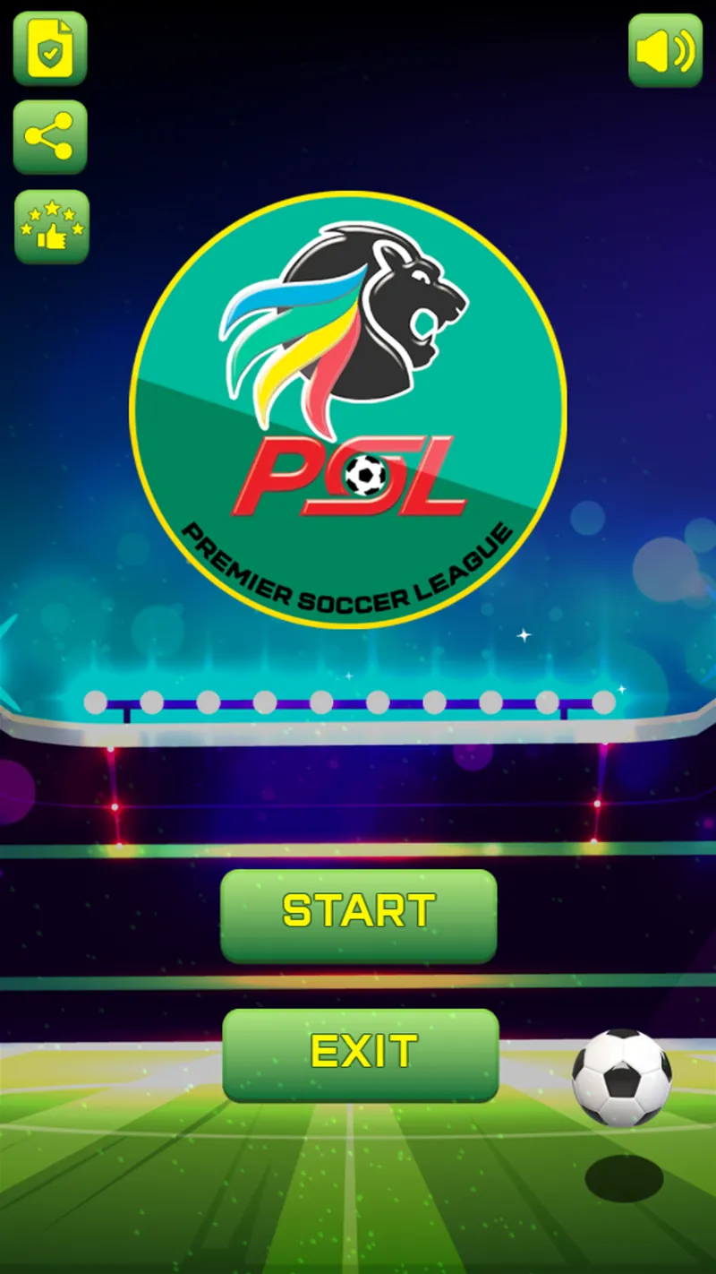 PSL Soccer Game screenshot 1