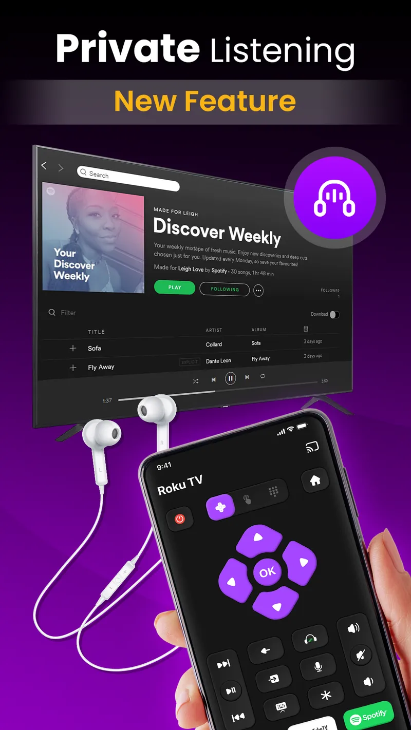 TV Remote Control for RokuTV screenshot 2