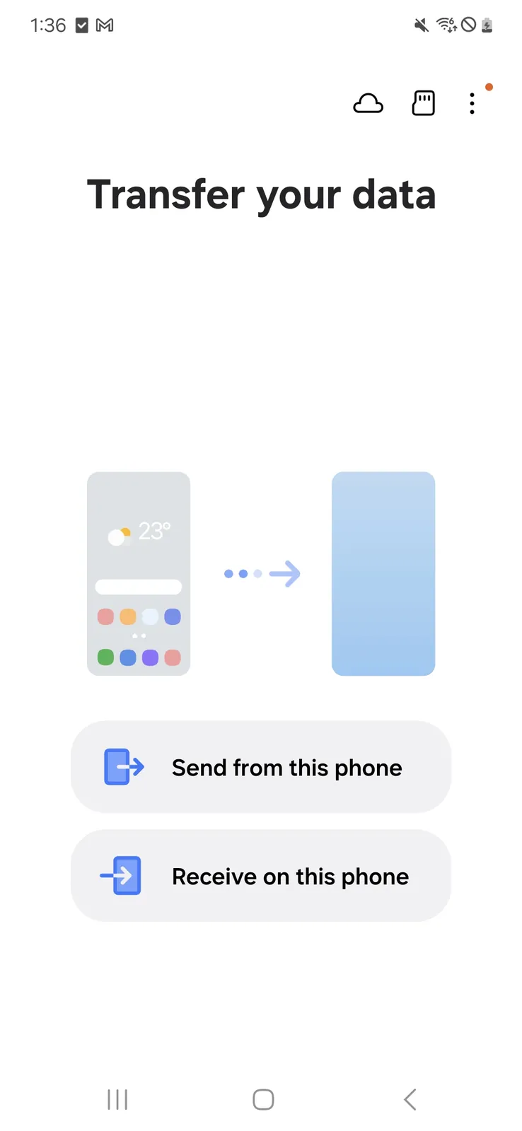 Samsung Smart Switch Mobile screenshot 1