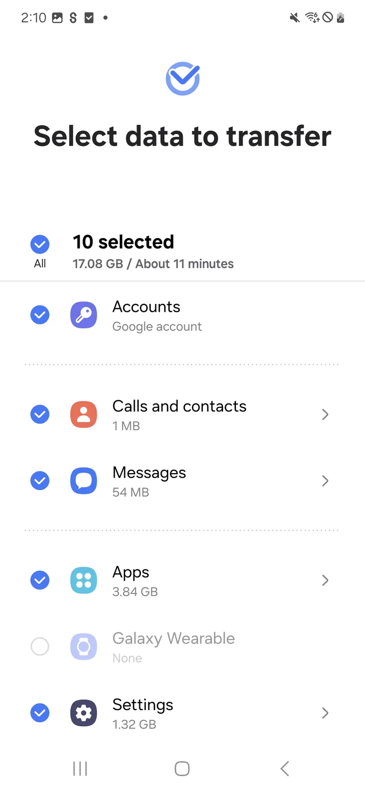 Samsung Smart Switch Mobile screenshot 4