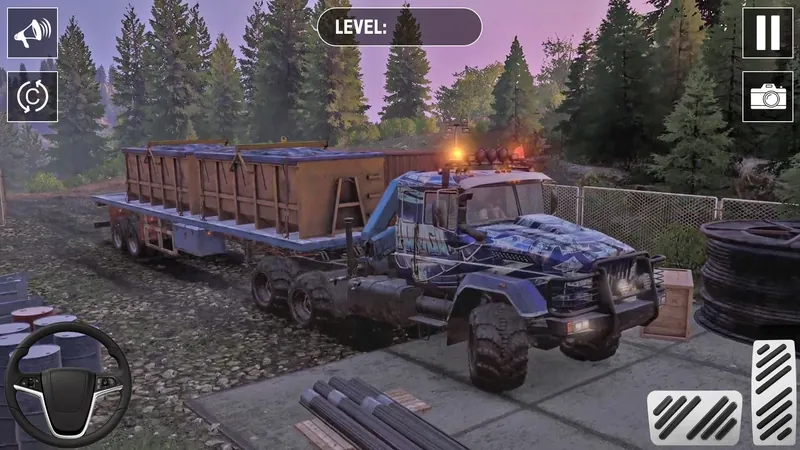 Snow Mud Truck Runner Offroad screenshot 1