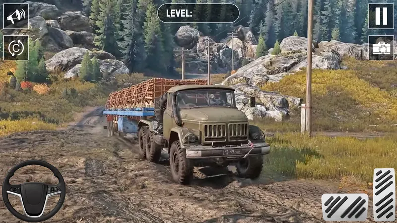 Snow Mud Truck Runner Offroad screenshot 5