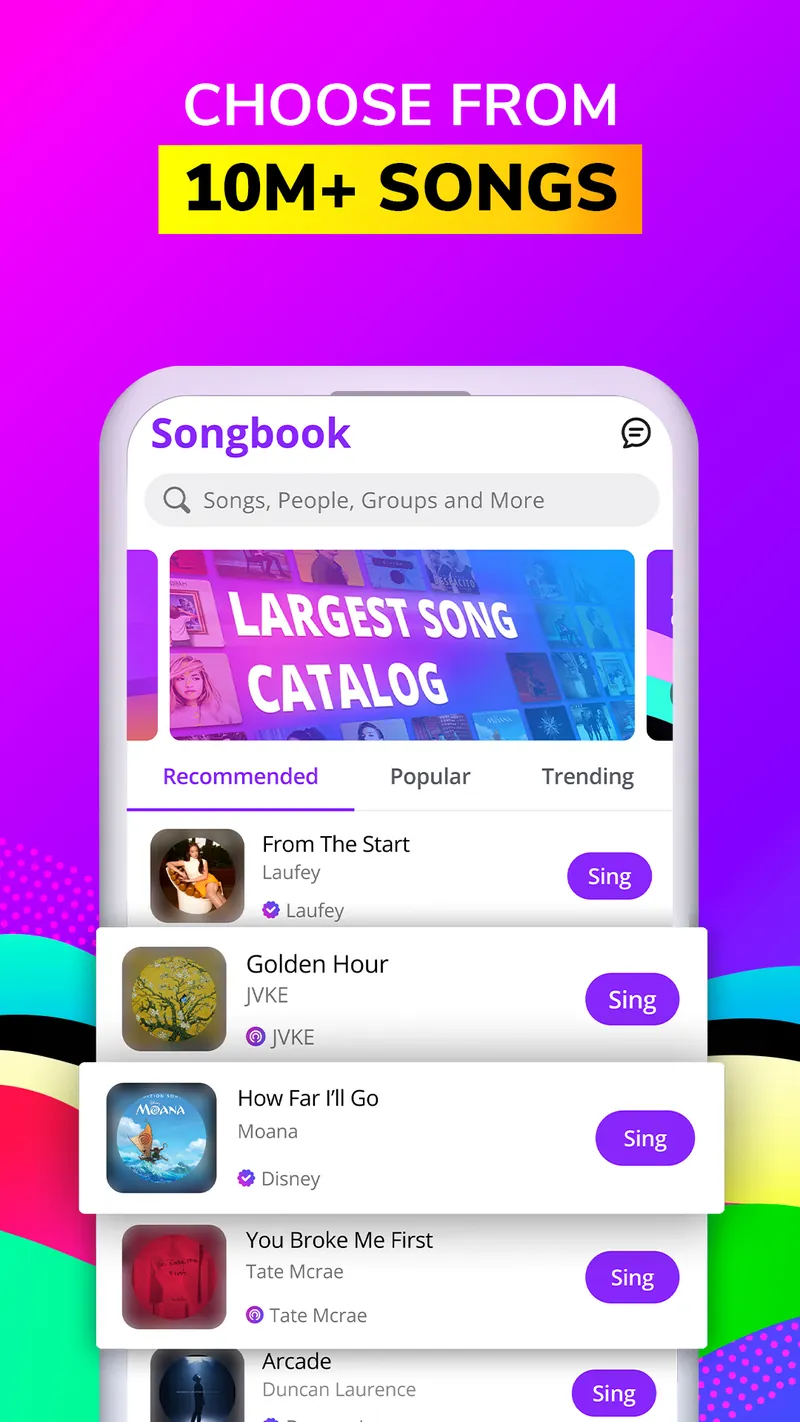 Smule: Sing, Duet & Karaoke screenshot 1