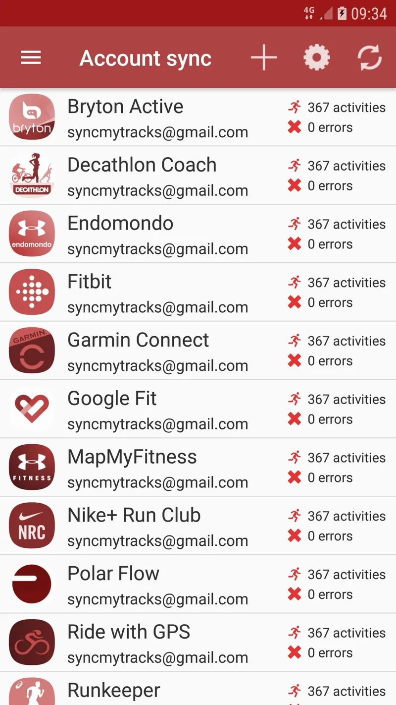 SyncMyTracks screenshot 3