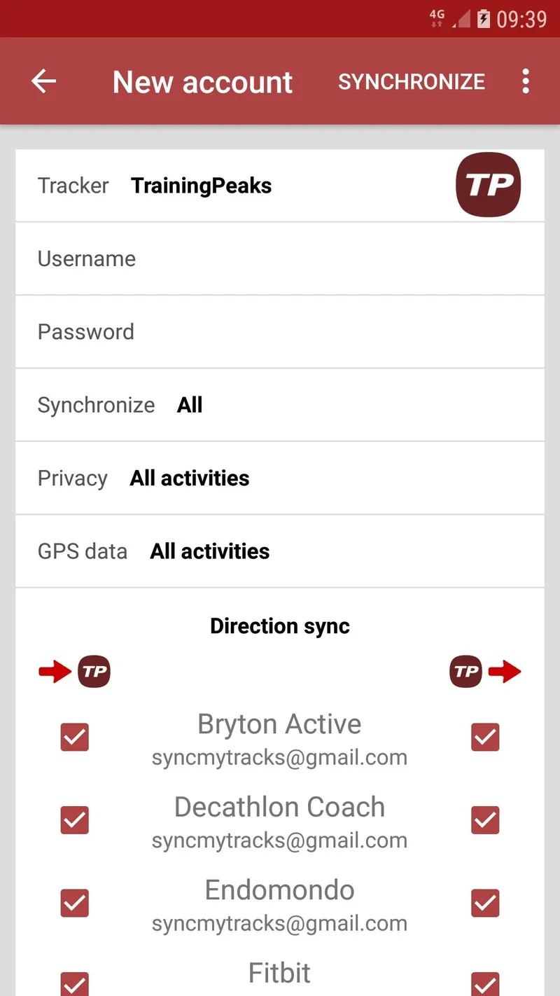 SyncMyTracks screenshot 5
