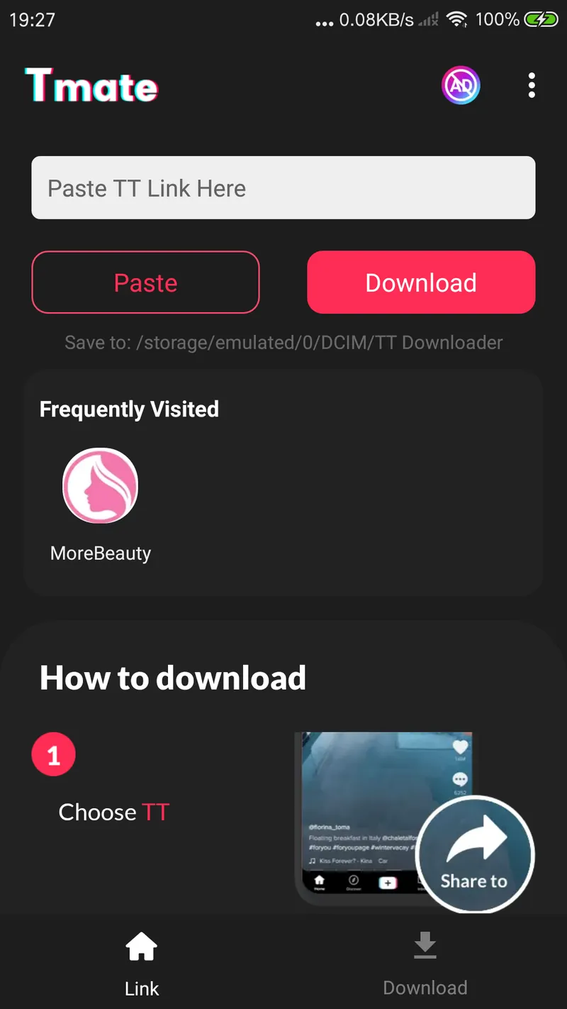 HD Tik Downloader No Watermark screenshot 1