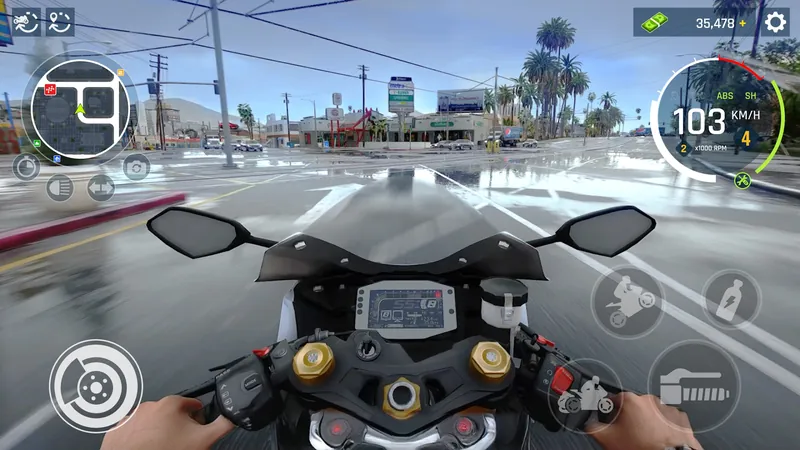 Real Moto Driving Racing World screenshot 3