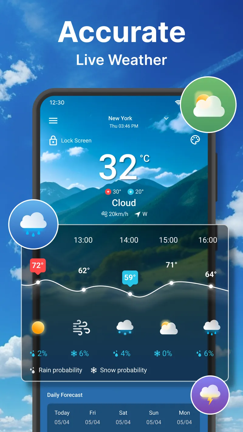 Weather forecast screenshot 1