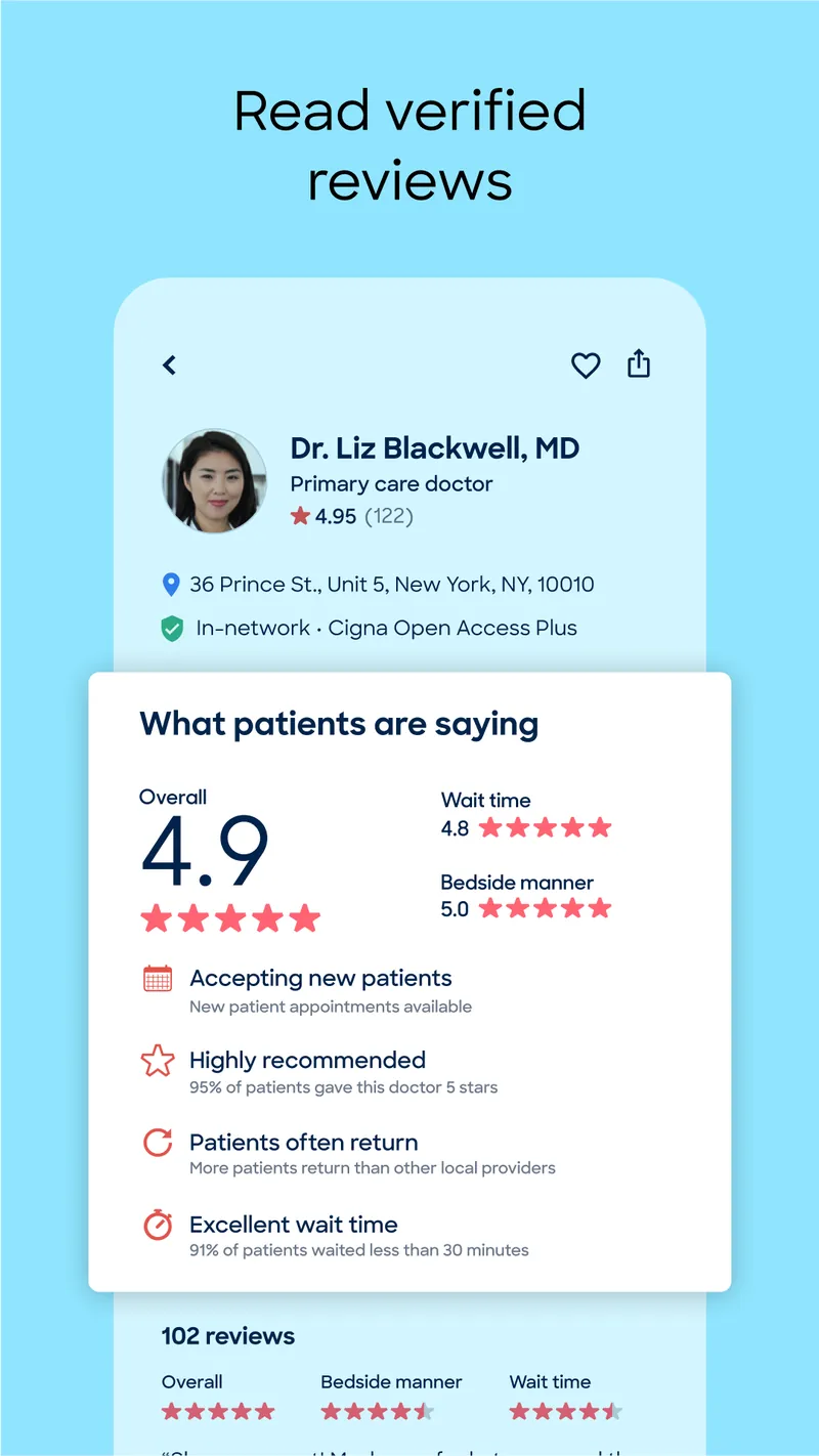 Zocdoc - Find and book doctors screenshot 3