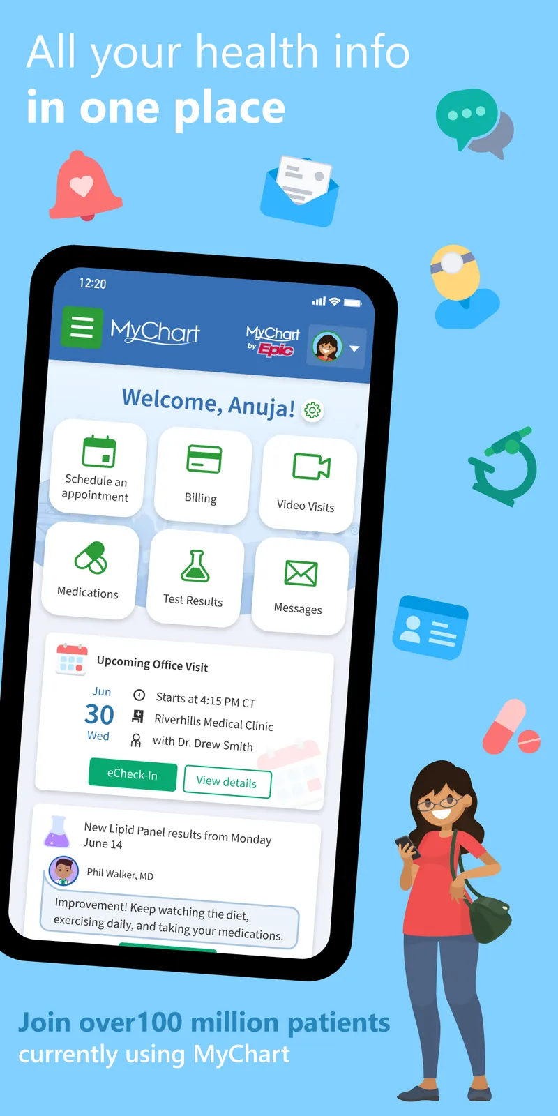 MyChart screenshot 1