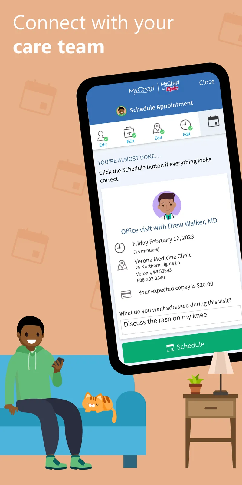 MyChart screenshot 2