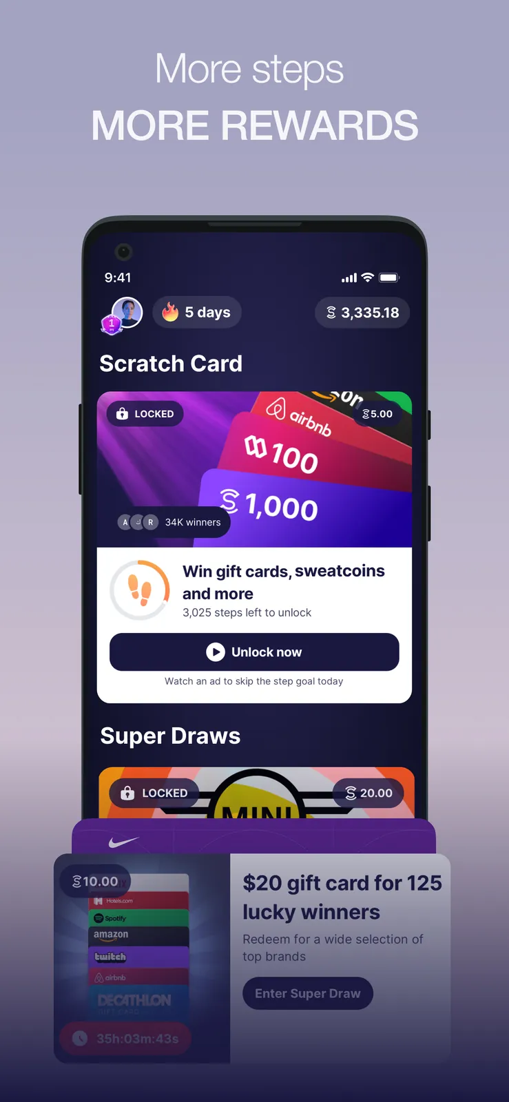 Sweatcoin・Walking Step Counter screenshot 3